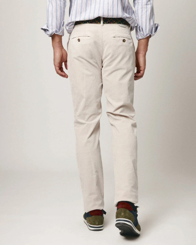 PANTALON CHINO MICROPANA BEIGE