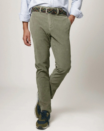 PANTALON CHINO MICROPANA VERDE