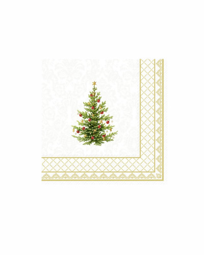 SERVILLETA COCKTAL ARBOL NAVIDAD 25X25 CM