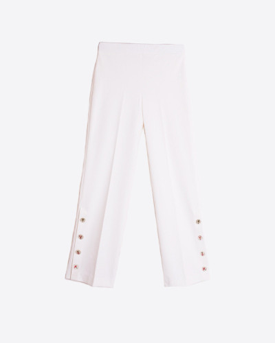 PANTALON BLANCO BOTONES