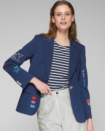 BLAZER AZUL DETALLES