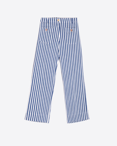 PANTALON ELÁSTICO RAYAS AZUL