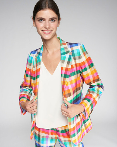 CHAQUETA CUADROS COLORES