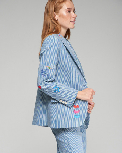 CHAQUETA RAYAS DENIM