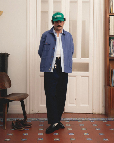 CHAQUETA AZUL ALGODÓN