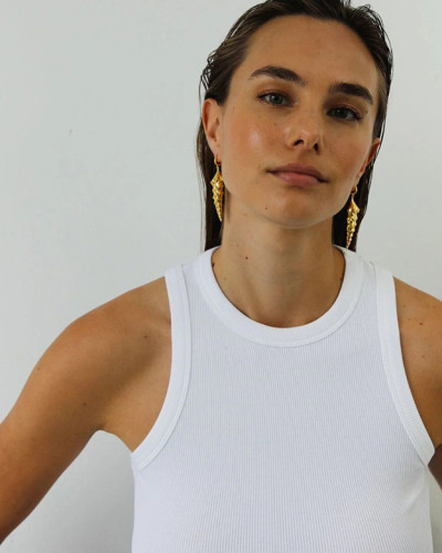 PENDIENTES TURQUETA ORO